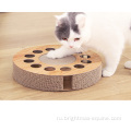 Круглая форма многоцелевой гофрированной картонной кошачьей кошачьей платы